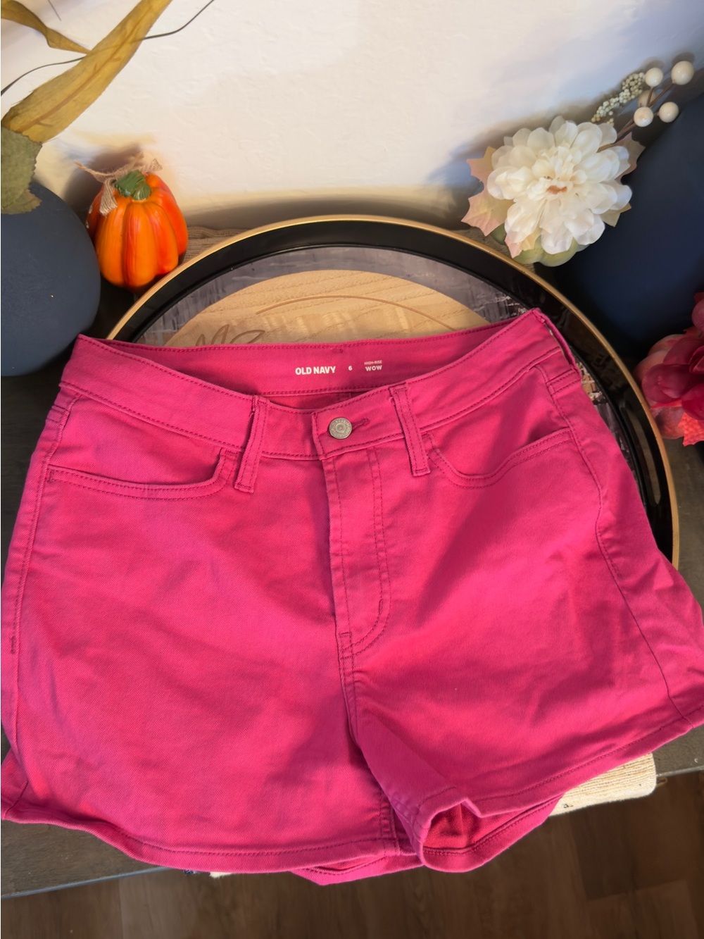 Old Navy Hot Pink Denim Shorts